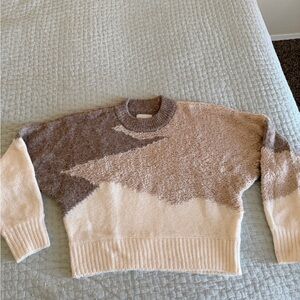 Abercrombie & Fitch Colorblock Crème Women's Sweater